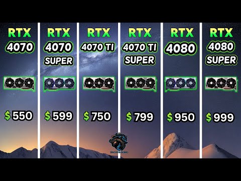 RTX 40 Super Series Test - RTX 4070, 4070 Super, 4070 Ti, 4070 Ti Super, 4080, 4080 Super Gameplay