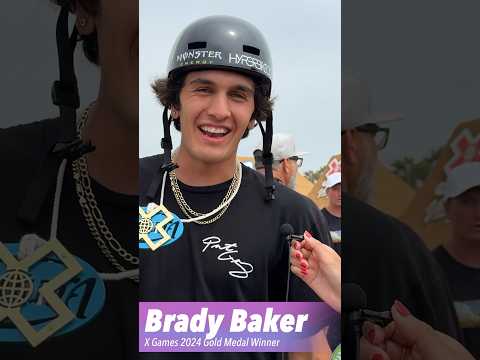 Interview with Brady Baker 🥇  #skateboarding #xgames