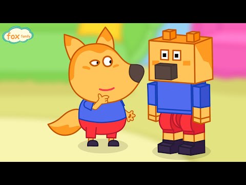 Baby Lucia Wants to turn in robot - Fox Family - funny amazing Stories Cartoon Songs for kids