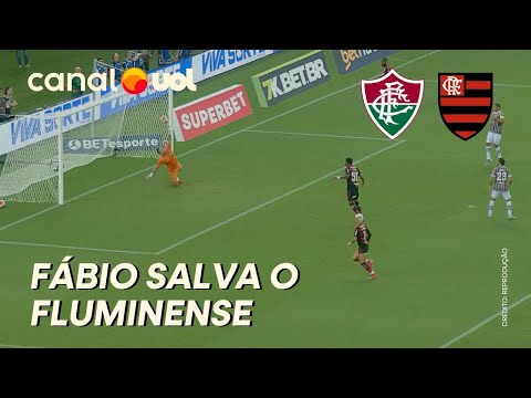 FLUMINENSE X FLAMENGO: FÁBIO SALVA O FLU E IMPEDE SEGUNDO DO FLA! QUE DEFESA!