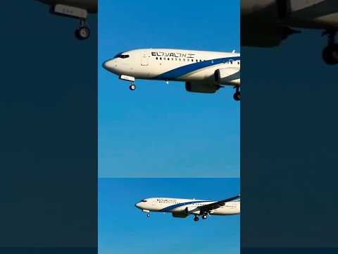 EL AL Israel landing at Barcelona #youtubeshorts #remix #planespotting #aviation #israel #shorts