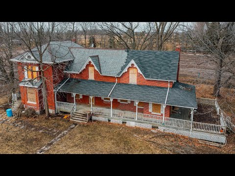 This Stunning 1860's Victorian Farmhouse sits ABANDONED - What Happened Here???