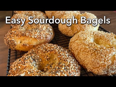 DELICIOUS Homemade Sourdough Bagels