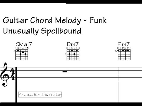 🟩Gritty Guitar Chord Melody: Unusually Spellbound (Prepare to Be Tickled by Tunes)