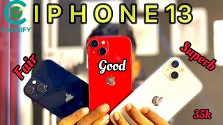 Refurbished iphone 13 Fair , Good , superb condition from cashify | Unboxing & review | Under 35k