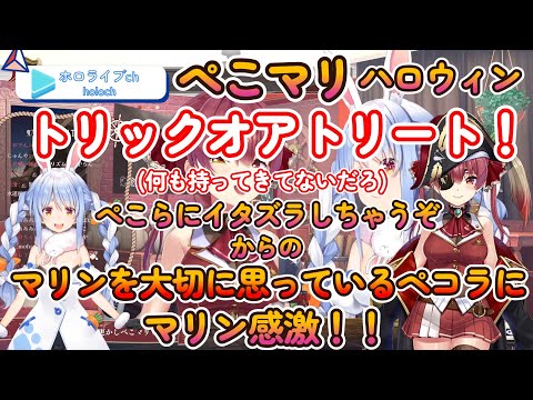 ぺこらがマリンを大切にしてるのがわかる【ホロライブ 切り抜き/宝鐘マリン/兎田ぺこら】