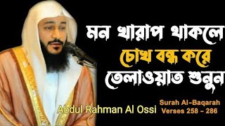 মন খারাপ তেলোওয়াত শুনুন | Surah Al Baqarah | সূরা আল বাকারা | Abdul Rahman Al Ossi