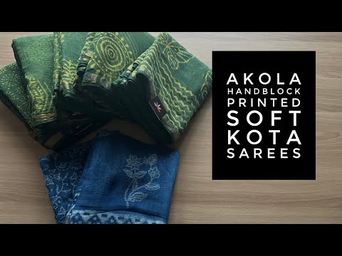 Detailed Video - Akola Handblock Printed Soft Kota Sarees | Shop on www.fabk.in #fabksarees