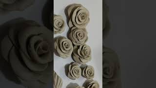 3D Rose using clay deas #hobbyideasindia #hobbyideas  #clayart #rose #3dart #roseart #roses #3dwork