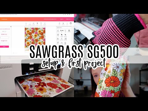 SAWGRASS SG500 SUBLIMATION PRINTER | Unboxing, Setup, and First Print