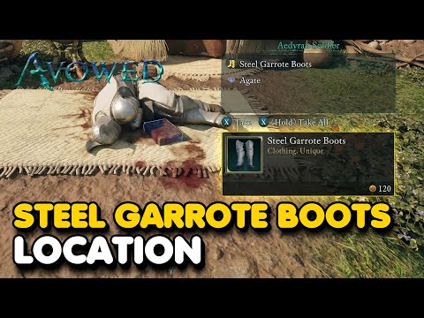 Avowed - Steel Garrote Boots Location (Unique Boots)