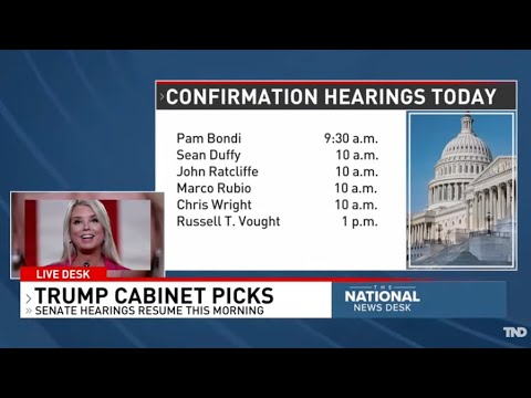 Trump's cabinet picks head to Senate confirmation hearings following Pete Hegseth