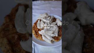 Chicken waffle Alfredo #youtube #food #yt #ytshortsvideo #ytshorts #shorts #shortsvideo #video #fyp