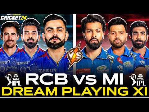 VIRAT KOHLI SHINES - RCB 🆚 MI - IPL 2025 DREAM TEAM - CRICKET 24