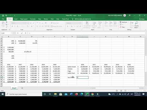 Aprende Excel Financiero APV Adquisicion de una Empresa