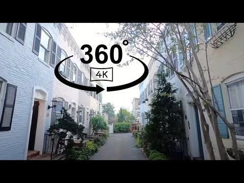 360* Walk Through Georgetown in the Spring in 4K