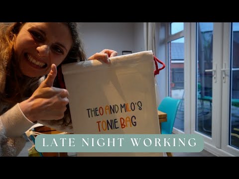 Evening studio vlog, what I get up to in the evening working on my business