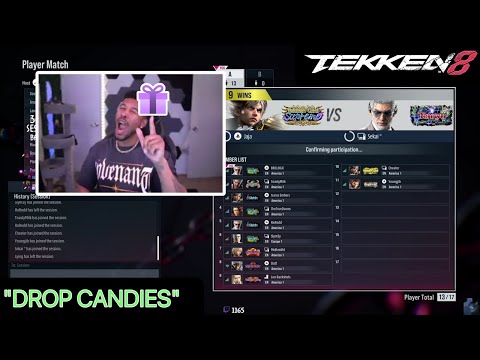 LowTierGod Begs for Money then Gets Tossed Around in Tekken Lobby