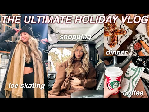 ULTIMATE WINTER VLOG! ice skating, shopping, dinner |VLOGMAS DAY 21