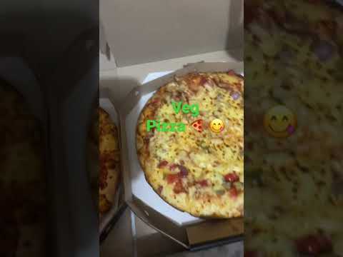 Veg pizza from Pizza Hut #shorts #youtube shorts #pizza #tastypizza