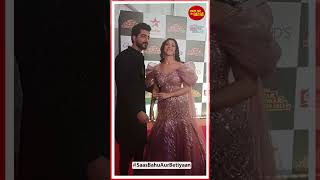 Fashion Goals: Anirudh & Jhanak's Red Carpet Glamor at the 2024 Star Parivaar Awards | SBB