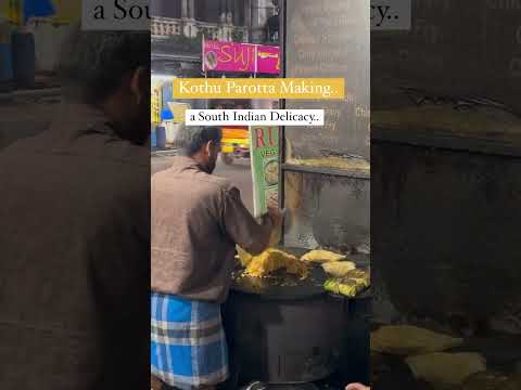 I can’t Stop Watching #indianstreetfood #southindianfood #kothuparotta