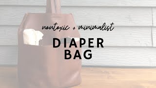 Nontoxic + Minimalist Diaper Bag | blogger