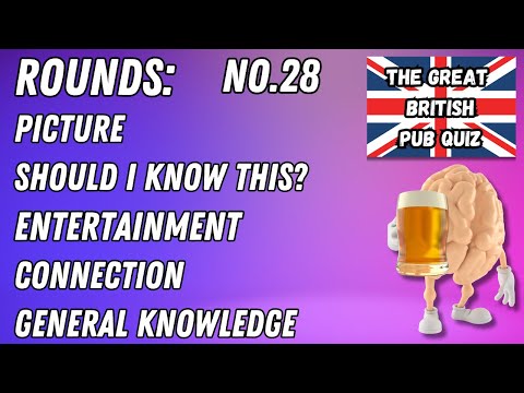 Great British Pub Quiz: Picture Round, Should I Know This?, Entertainment, Connection & GK l#28