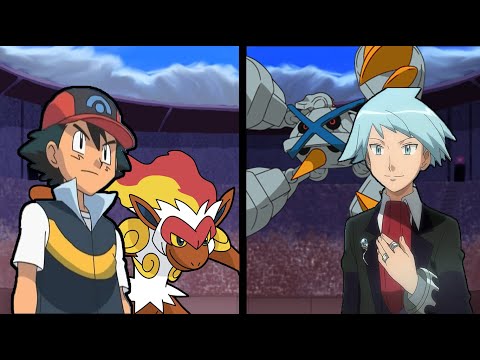 Ash Vs Steven (Ash Sinnoh Pokemon vs Steven w/ Mega Evolution)  | Pokemon Alpha Saphire Omega Ruby