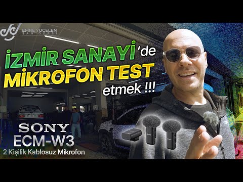 İZMİR SANAYİDE MİKROFON TEST ETMEK ! Sony ECM-W3 2 Kişilik Kablosuz Mikrofon