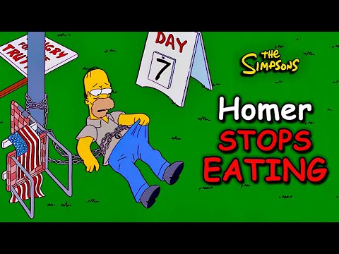 What Happens When Homer Goes on a Hunger Strike? | The Simpsons Recap