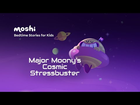 Guided Meditation For Kids | Major Moony's Cosmic Stressbuster | Moshi Kids