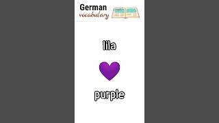 lila💜(purple) | German language vocabulary