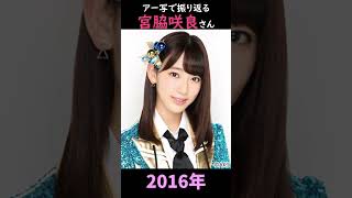 【AKB/HKT48】アーティスト写真で振り返る宮脇咲良さん【1分】#shorts