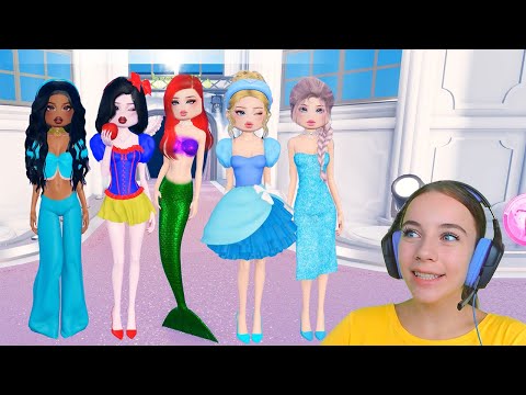 Я СДЕЛАЛА ПРИНЦЕСС ДИСНЕЙ в ROBLOX Dress To Impress