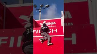 Ninja wall challenge #ninjawarrior #kidsadventure #ninjawall #kidsactivitiesideas