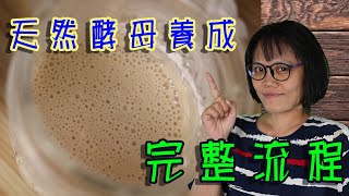 自製天然酵母 天然酵母養成全紀錄 CC字幕請自行開啟.how to make natural yeast,full process. CC subtitle included.