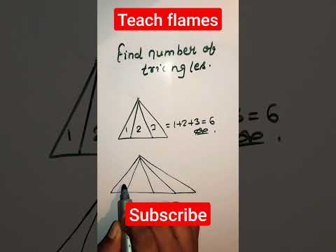 How to count number of triangles #shorts #easymaths #mathstrick #simplification