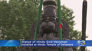 Statue Of Hindu God Hanuman Installed At Temple In New Castle County