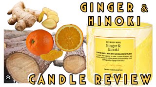 GINGER & HINOKI Candle Review