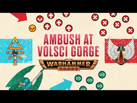 Ambush at Volsci Gorge | Aeldari vs Blood Angels | Warhammer 40k