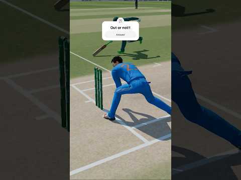 MATCH DECIDING RUNOUT FT. WASHINGTON SUNDAR 🔥 🇮🇳 IND VS PAK CRICKET 24 @vjgamer95 #shorts