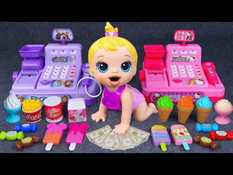 96 Minutes Elsa Cash Register ASMR, Satisfying Unboxing Disney Minnie Mouse Set | Tina Unboxing Toys