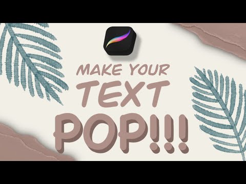 3 ways to make your text POP!!! | good for thumbnails | PROCREATE