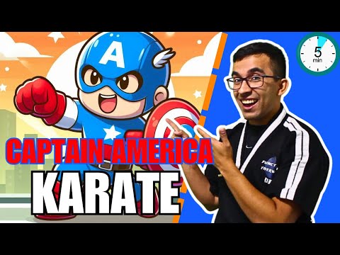 5 Minute How To Learn Karate At Home | Captain America | Dojo Go Lesson