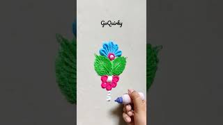 Small Rangoli | #easyrangoli #shortsvideo #short #youtubeshorts #shorts #shortsfeed | GoQuirky