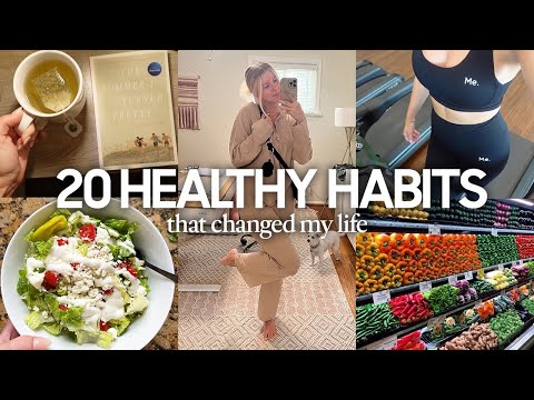 TRYING 20 HEALTHY HABITS EVERYDAY | changed my life (self love habits)