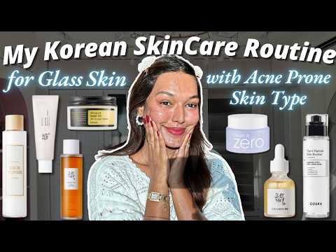 My Korean Skincare Favourites for Acne Prone Skin! 4 Steps to ✨GLASS SKIN✨ Sarah Sarosh