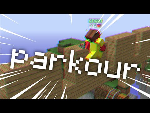 using parkour to win skywars