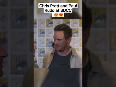 Star lord/Chris Pratt and Ant-Man/Paul Rudd talking together at SDCC 2022 #marvel #shorts #sdcc